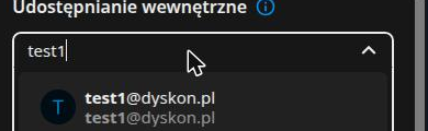 Wpisywanie nazwy odbiorcy w polu wyszukiwania